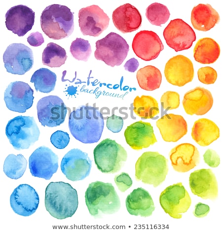 Foto d'archivio: Colorful Stain Set Isolated