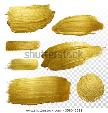 Stock photo: Coloured Watercolor Background Yellow And Gold Brush Strokes