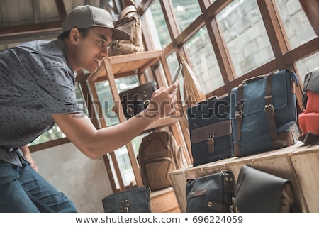 Stockfoto: Online Seller Owner Take A Photo Of Product For Upload To Websit