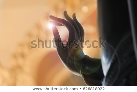 Stock photo: Hand Of Buddha Statue In Thailands Temple