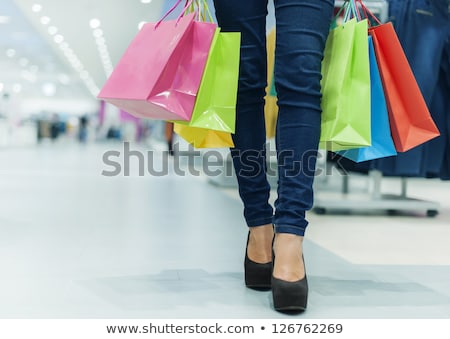 Stockfoto: Woman Legs With Shopping Bags