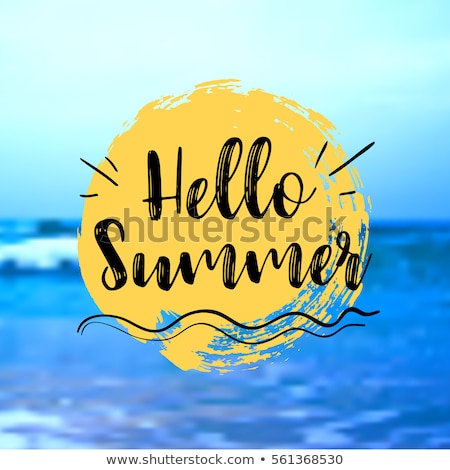 ストックフォト: Hello Summer Beautiful Background Design