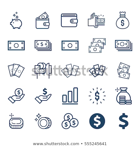 Stock photo: Money Dollars Case Icon Vector Outline Illustration