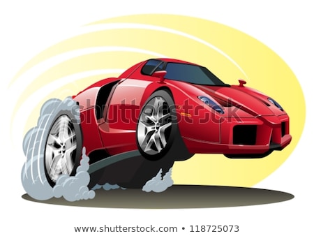 Vector Modern Cartoon Car Imagine de stoc © Mechanik