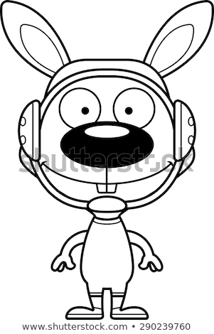 ストックフォト: Cartoon Smiling Wrestler Bunny