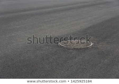 Stok fotoğraf: Round Open Sewer Manhole