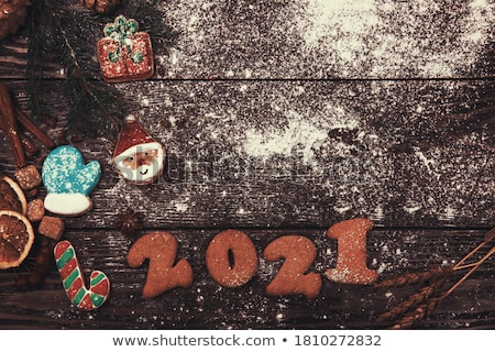 Zdjęcia stock: Different Ginger Cookies 2019 Year