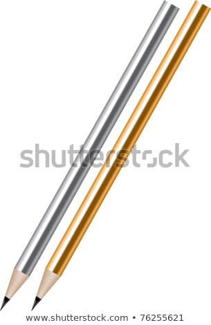 Vector Silver And Golden Lead Pencils 商業照片 © Dahlia