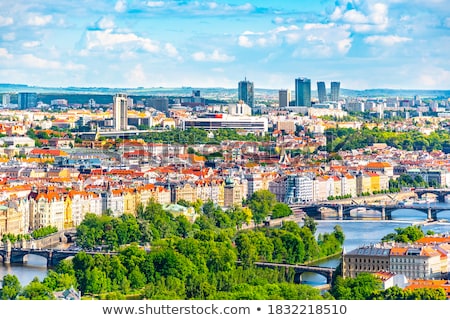 Stockfoto: Modern Prague Bridge Over The Vltava River