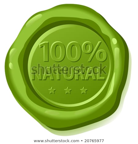 100 Natural Wax Seal Stock photo © Kraska