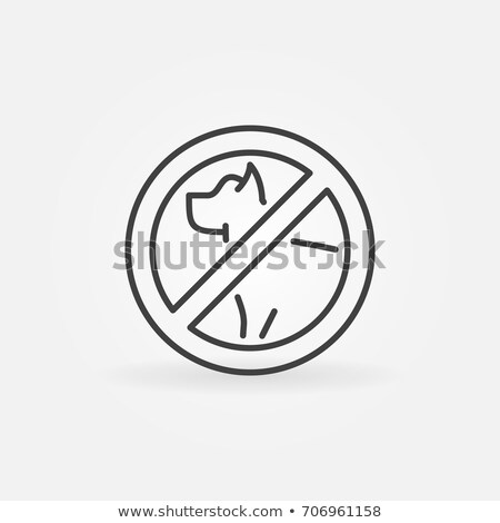 Foto stock: Logo Design Element No Dogs Allowed Sign