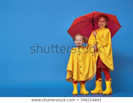 Сток-фото: Girl In Rubber Boots