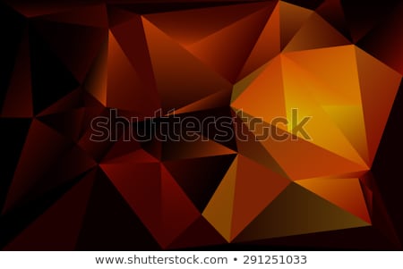 Foto stock: Orange Black Low Poly Vector Background