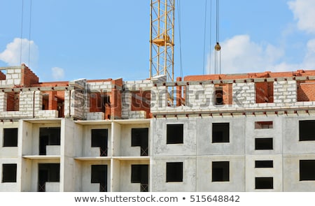 Stockfoto: Nice House Construction African At Work Industry