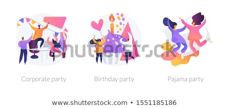 Stock foto: Anniversary Celebration Vector Concept Metaphor