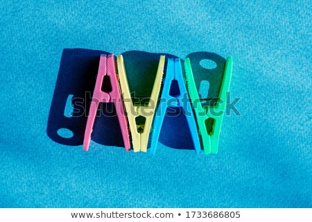 Stockfoto: Ok Colorful Words Hang On Rope