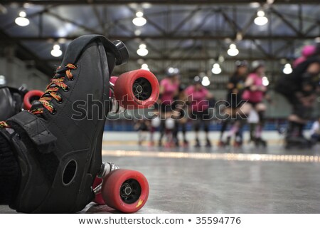 Stok fotoğraf: Roller Derby Skater Fall