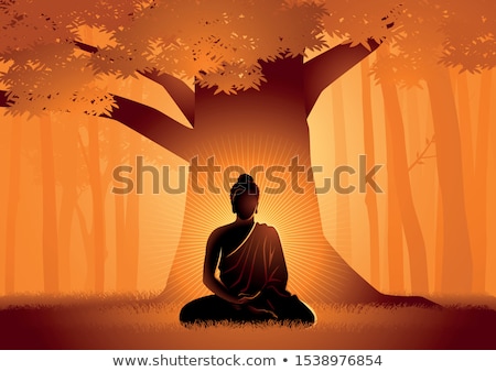 Enlightened Buddha Sitting Under The Bodhi Tree [[stock_photo]] © rudall30