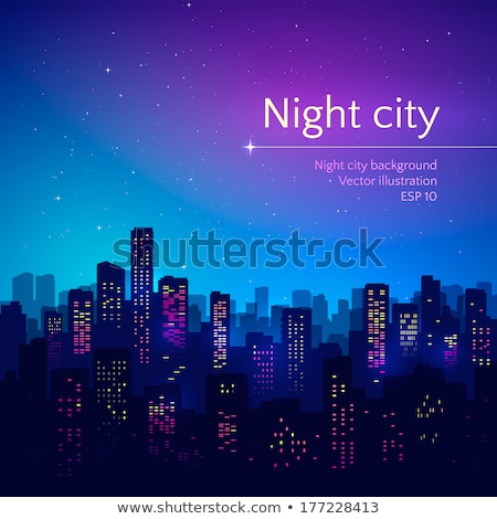 Stock fotó: Night City Eps10