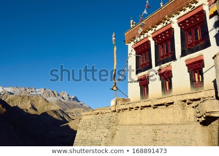 Foto stock: Buddhist Heritage Lamayuru Monastery Temple At Hymalaya Highlan