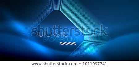 Сток-фото: Abstract Blue Geometric Stripped Background