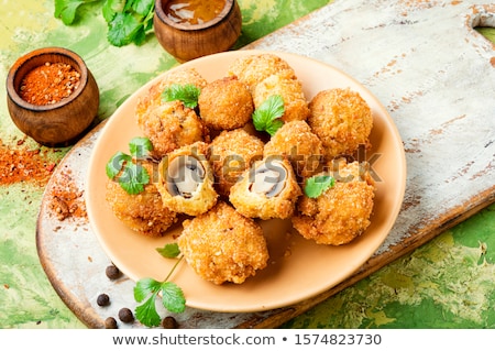 Foto stock: Fried Mushrooms