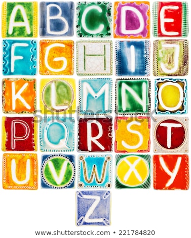 Сток-фото: Handmade Ceramic Letter A