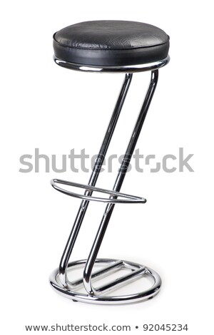 Stok fotoğraf: Contemporary Stool With Steel Legs