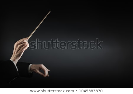 Foto stock: Conductor Conducting An Orchestra