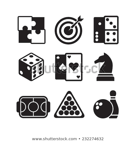 Сток-фото: Sports And Game Icons Vector Illustration