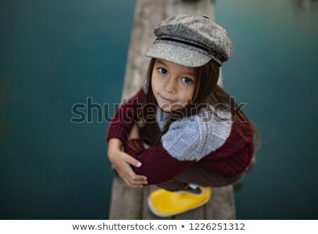 Retrato de niña asiática pescando al aire libre Foto stock © Stasia04