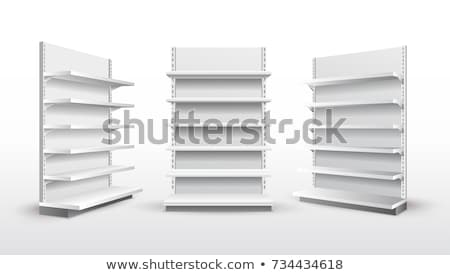 ストックフォト: White Retail Store Shelves