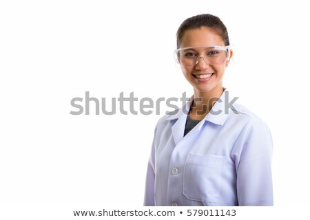 [[stock_photo]]: Doctor Or Scientist In Lab Coat And Safety Glasses