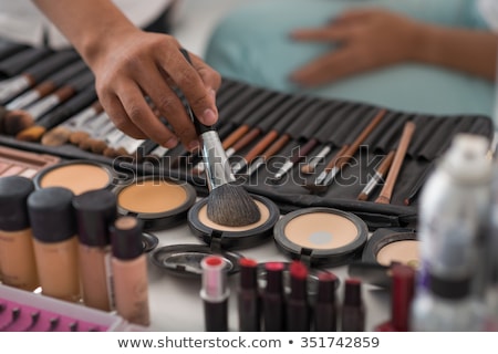 Stock fotó: Accessories Of Make Up Artist And Stylist
