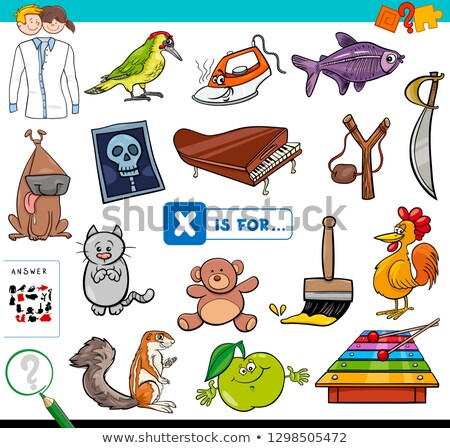 Stockfoto: X Is For Educational Game For Children