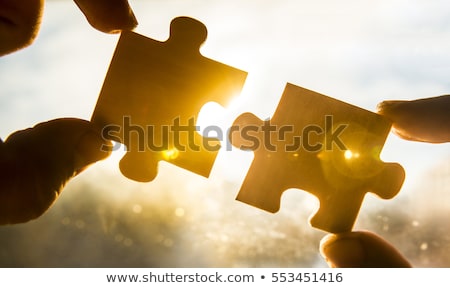 Stock photo: Puzzle And Sky