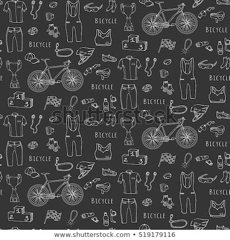 Stock fotó: Water Extreme Sports Vector Hand Drawn Doodles Seamless Pattern