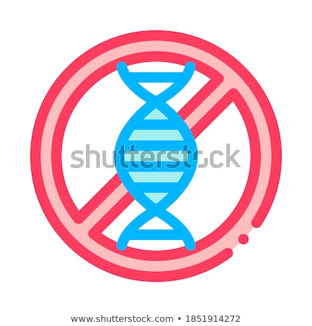 [[stock_photo]]: Allergen Free Sign Genome Vector Thin Line Icon