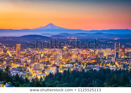 Stock fotó: Portland Downtown At Dawn