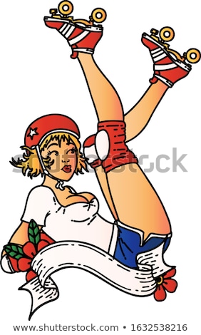 Roller Derby Girl Foto stock © lineartestpilot