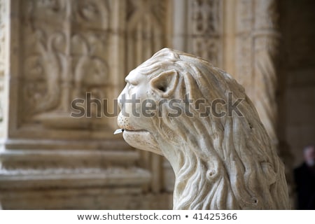 [[stock_photo]]: Water Lion In The Beautiful Jeronimos Monastery In Lisbon Belem