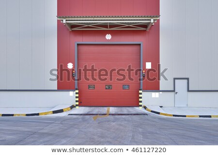 Stock photo: Red Wall Hangar