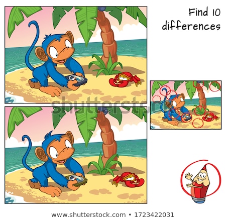 Foto stock: Find A Monkey