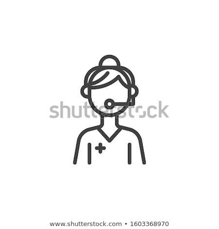 [[stock_photo]]: Doctors Medical Call Center Operators Vector Icons