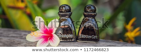 Stock photo: Hotel Amenities Kit Spa Soap And Shampoo Banner Long Format