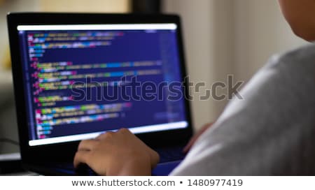 Foto stock: Programmers And Developer Teams Are Coding And Developing Softwa
