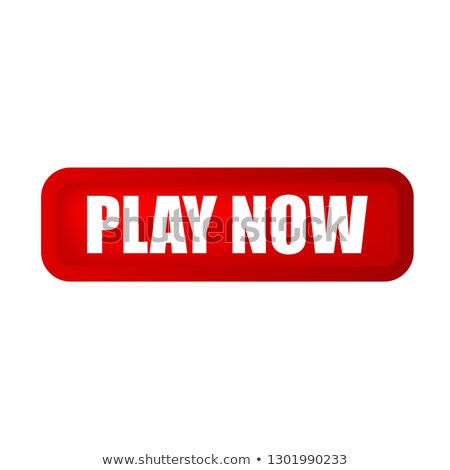 Foto stock: Play Now Red Vector Icon Design