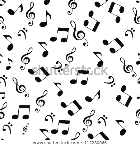 Stock photo: Musical Notes Seamless Pattern Background Vector Illustration