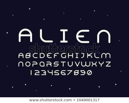 ストックフォト: A Letter A For Alien