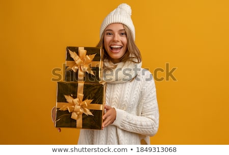 Zdjęcia stock: Christmas Woman Gift